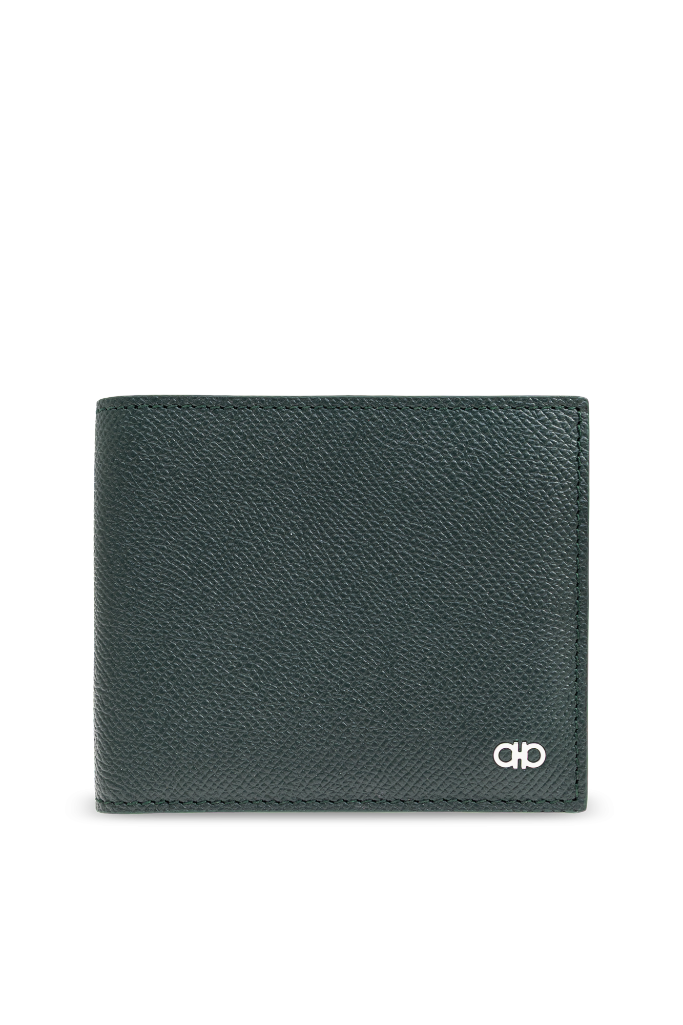 財布・小物その他 Ferragamo Smooth Split Calf Leather Wallet SALVATORE FERRAGAMO Men's Black Stamped Leather Calf Bifold